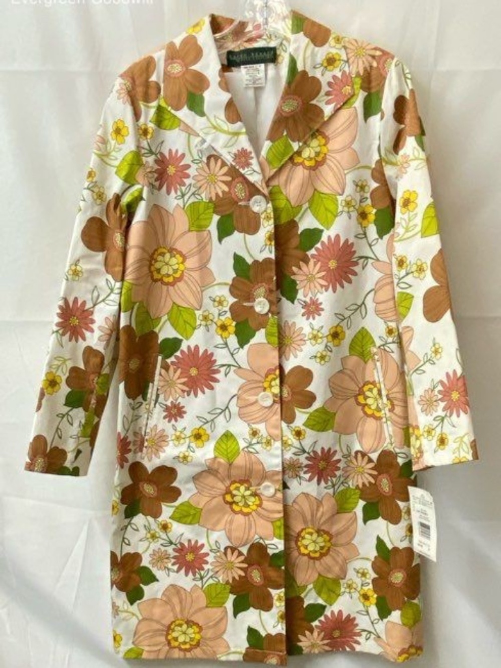 VTG 80s Floral Coat (NWT)